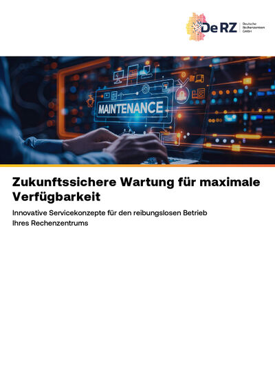 Servicekonzepte f&uuml;r Wartung und Instandhaltung von Rechenzentren
